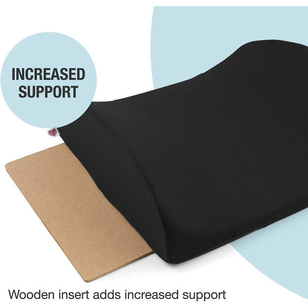 Coozly Orthopedic Half Lumbar Support | High Density Supportive Memory Foam Backrest Cushion