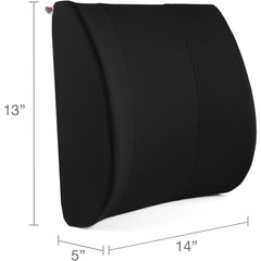 Coozly Orthopedic Half Lumbar Support | High Density Supportive Memory Foam Backrest Cushion