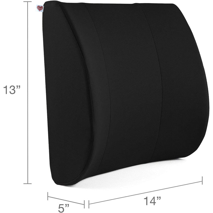 Coozly Orthopedic Half Lumbar Support | High Density Supportive Memory Foam Backrest Cushion