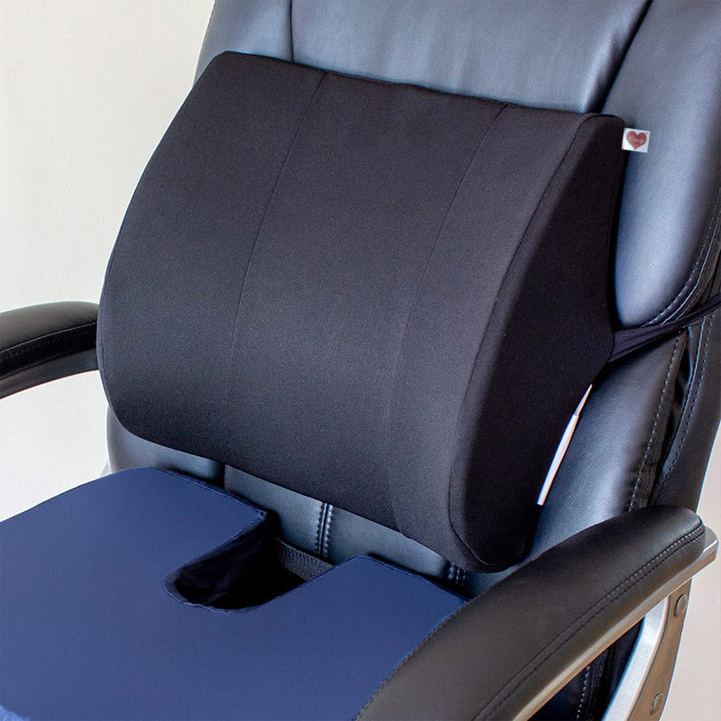 Coozly Orthopedic Half Lumbar Support | High Density Supportive Memory Foam Backrest Cushion