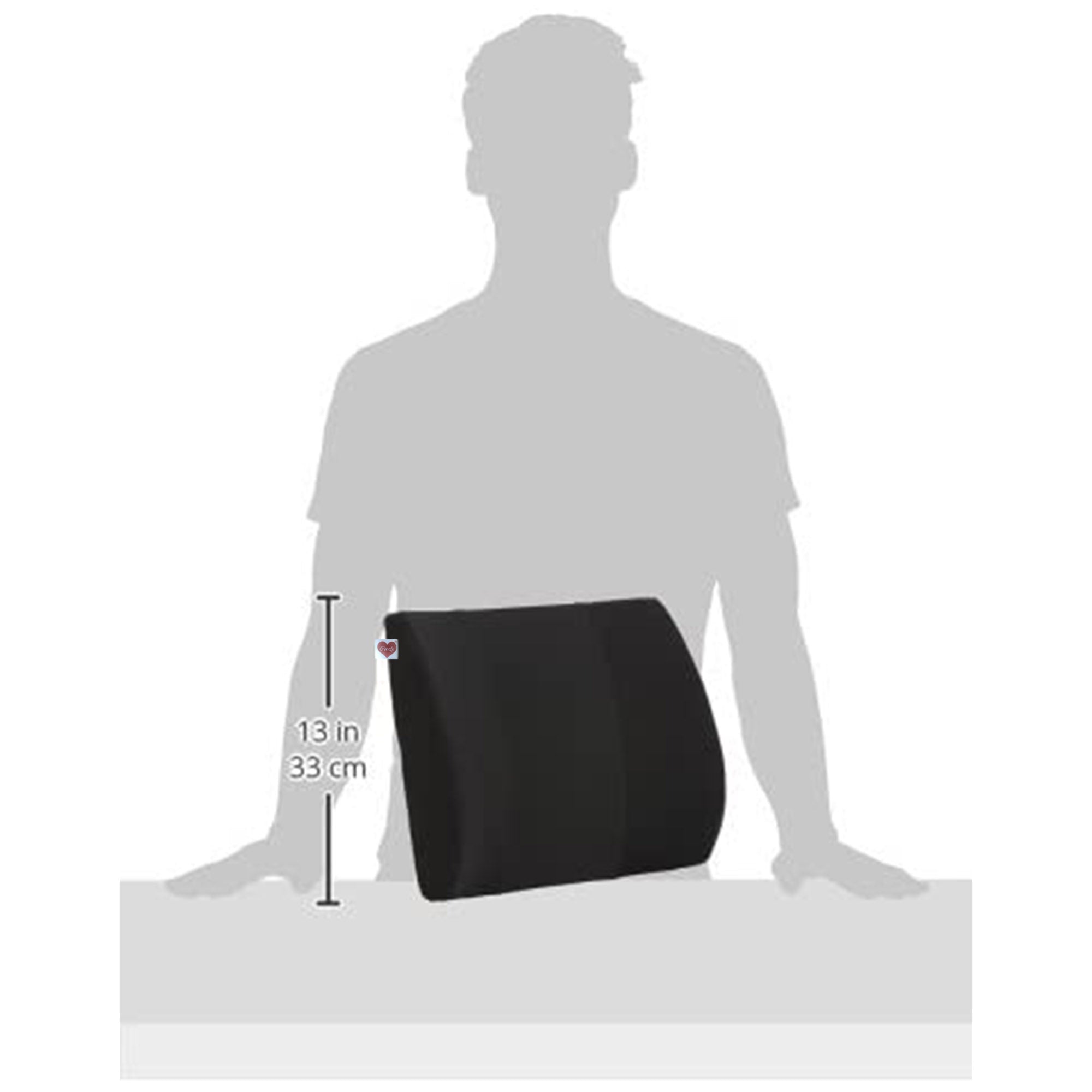 Coozly Orthopedic Half Lumbar Support | High Density Supportive Memory Foam Backrest Cushion