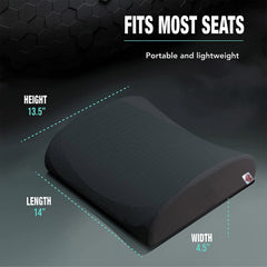 Coozly Orthopedic Half Lumbar Support | High Density Supportive Memory Foam Backrest Cushion