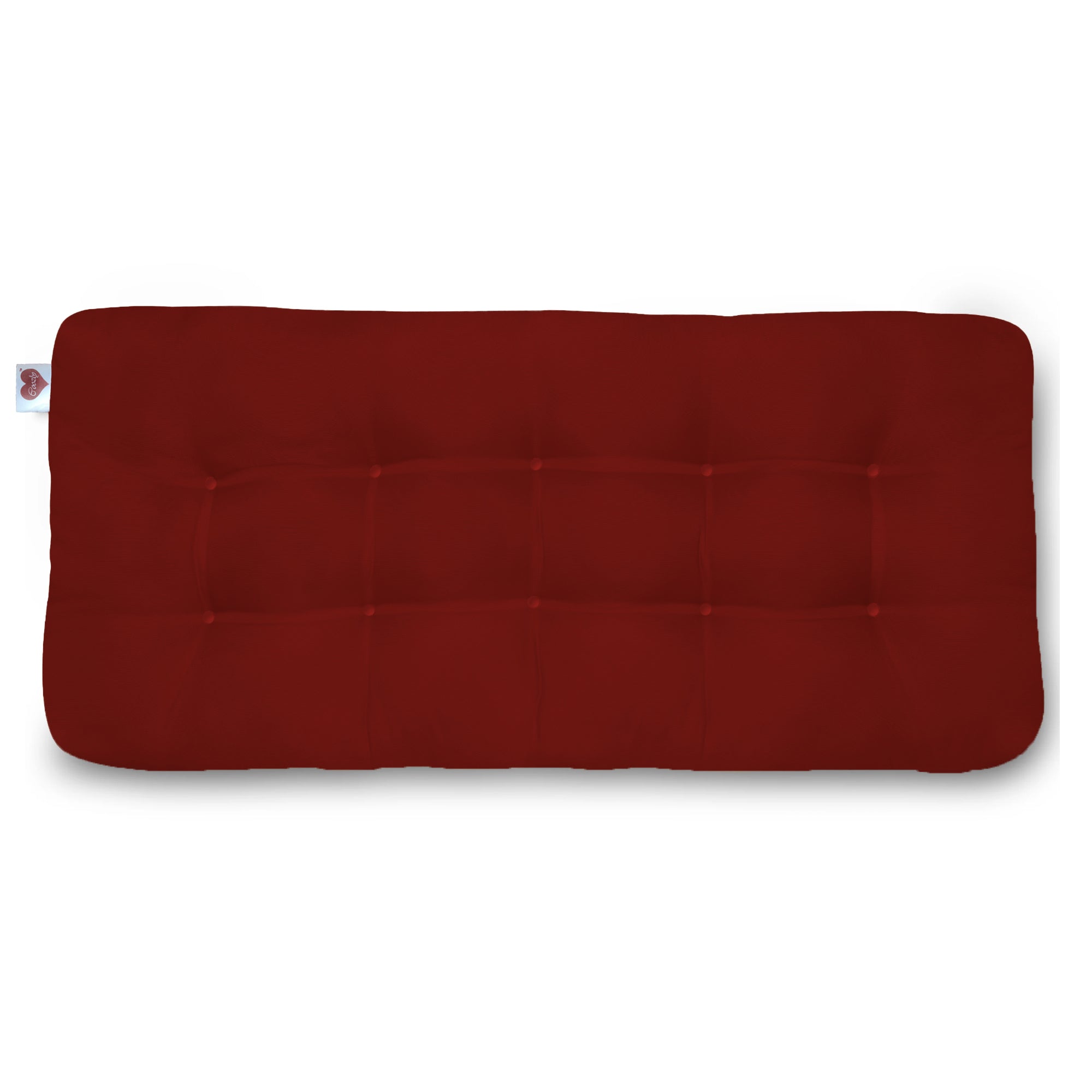 Maroon Long Bench Fibre Cushions