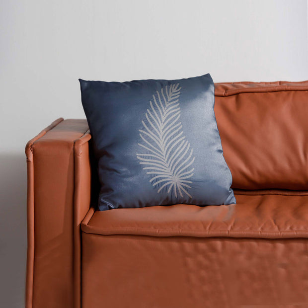 Leaf Hand Embroidered Cushion