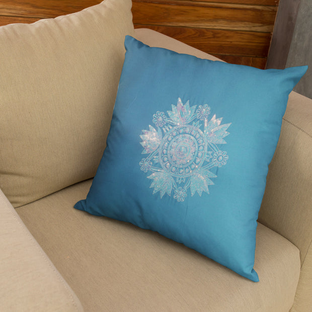 Cool Flora Hand Embroidered Cushion