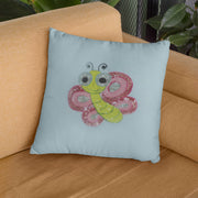 Butterfly Hand Embroidered Cushion