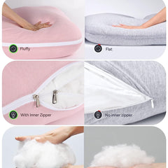 Light Pink - Coozly Belly Back Pregnancy Pillow