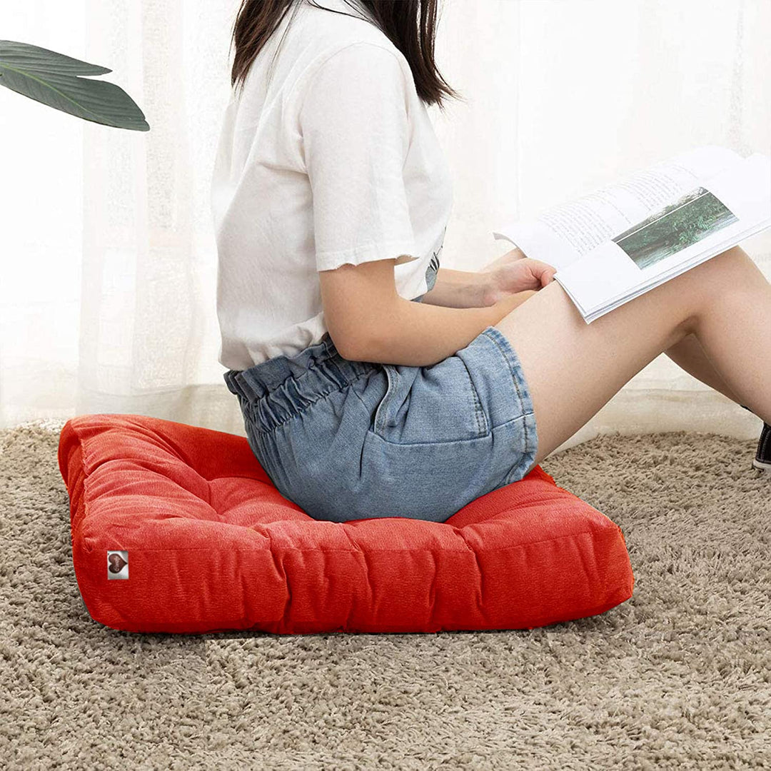 Red FloorVelvet Floor Cushion – Coozly1