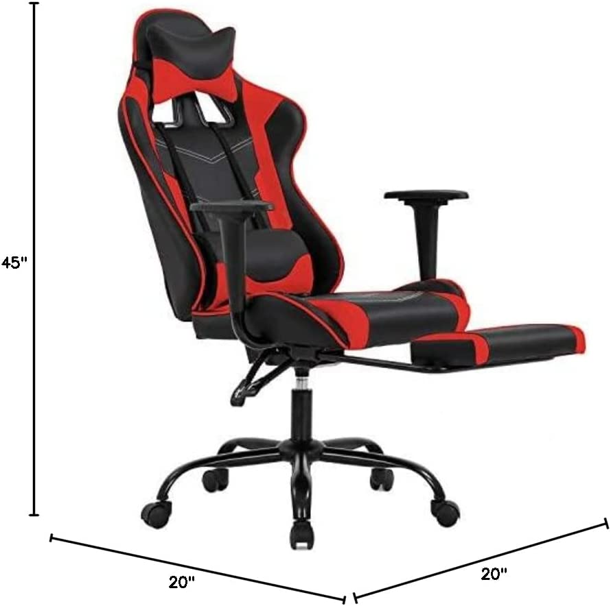 Coozly Video Gaming Chair | Luxury Office Chair | with Footrest