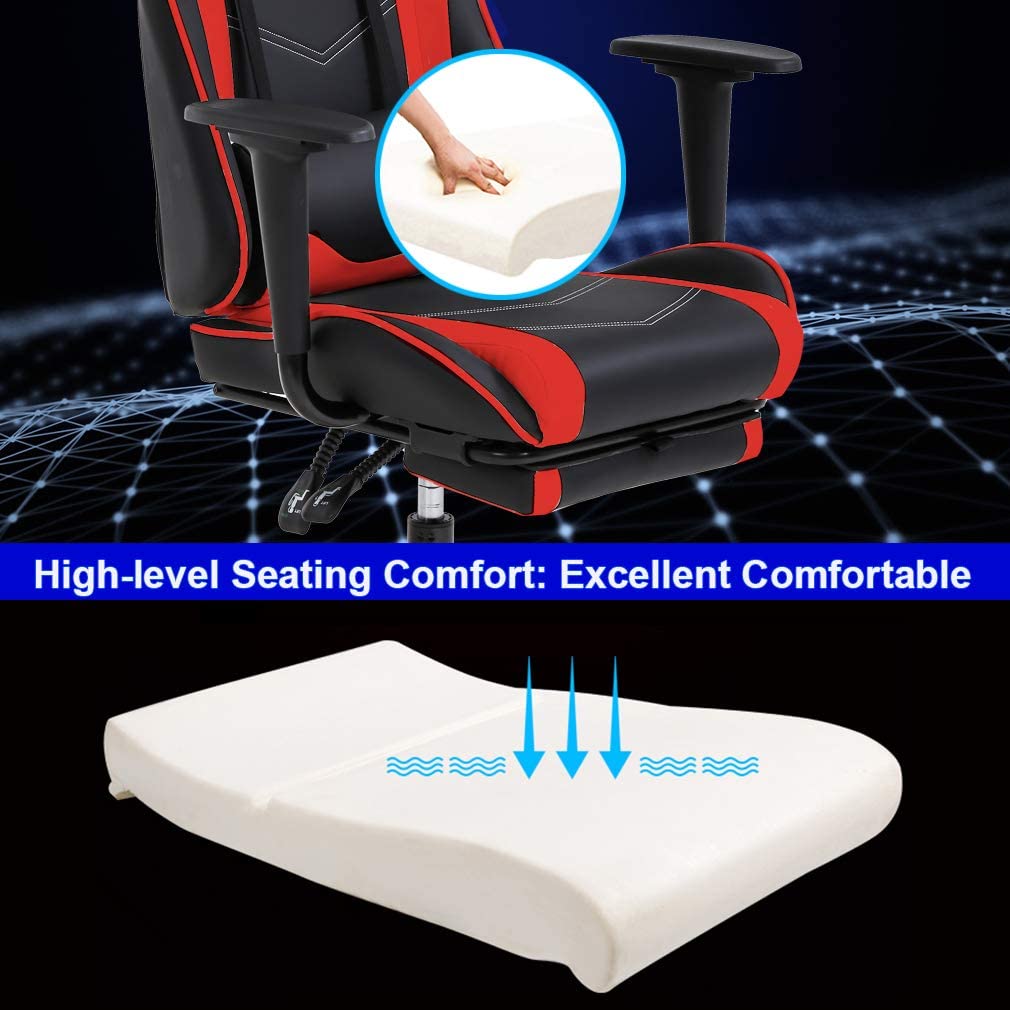 Coozly Video Gaming Chair | Luxury Office Chair | with Footrest