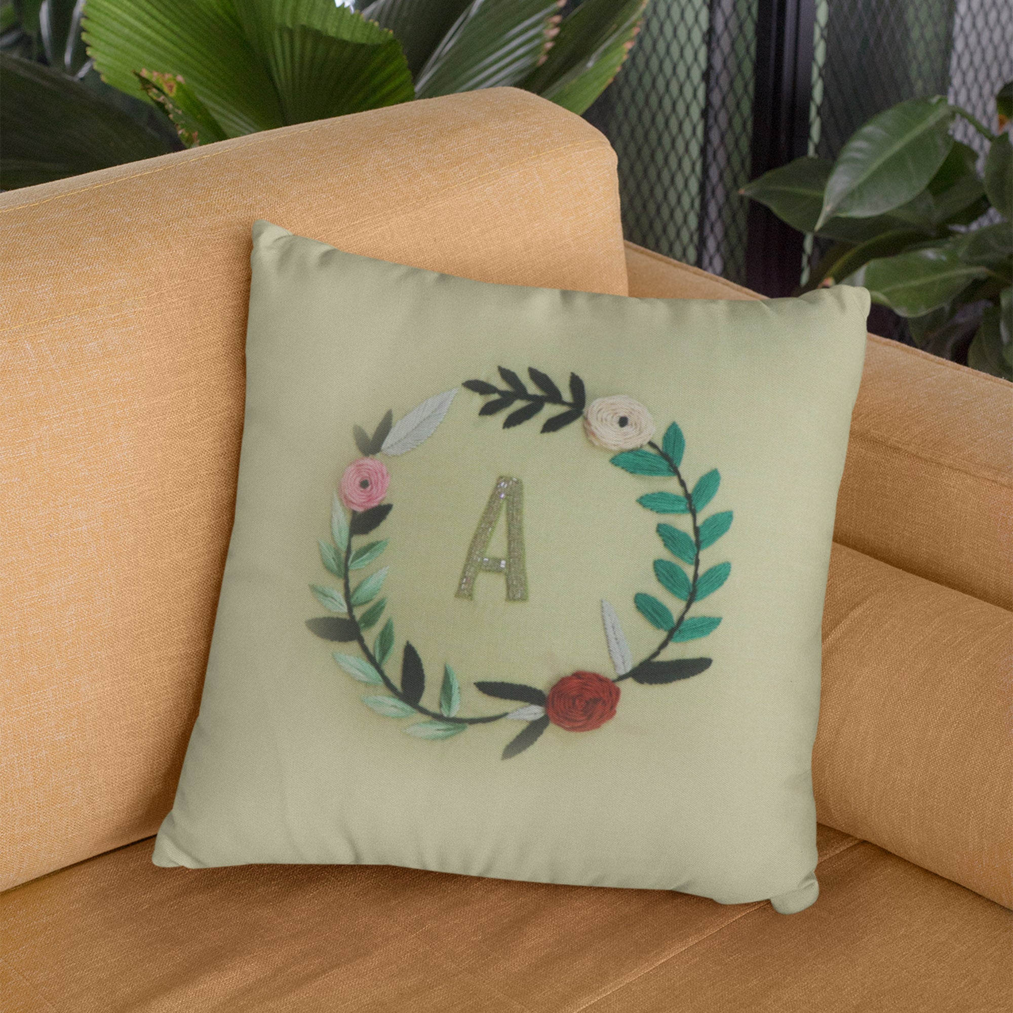 Circa Hand Embroidered Cushion