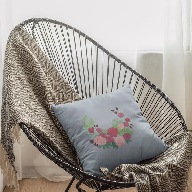 Mia Hand Embroidered Cushion