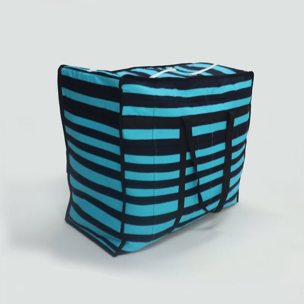 Blue Striped Coozly Lancom Zippered Storage Bags