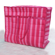 Pink Striped Coozly Lancom Zippered Storage Bags