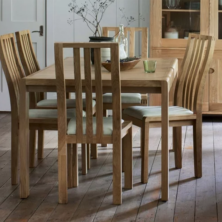 Beige Wooden Dining Table