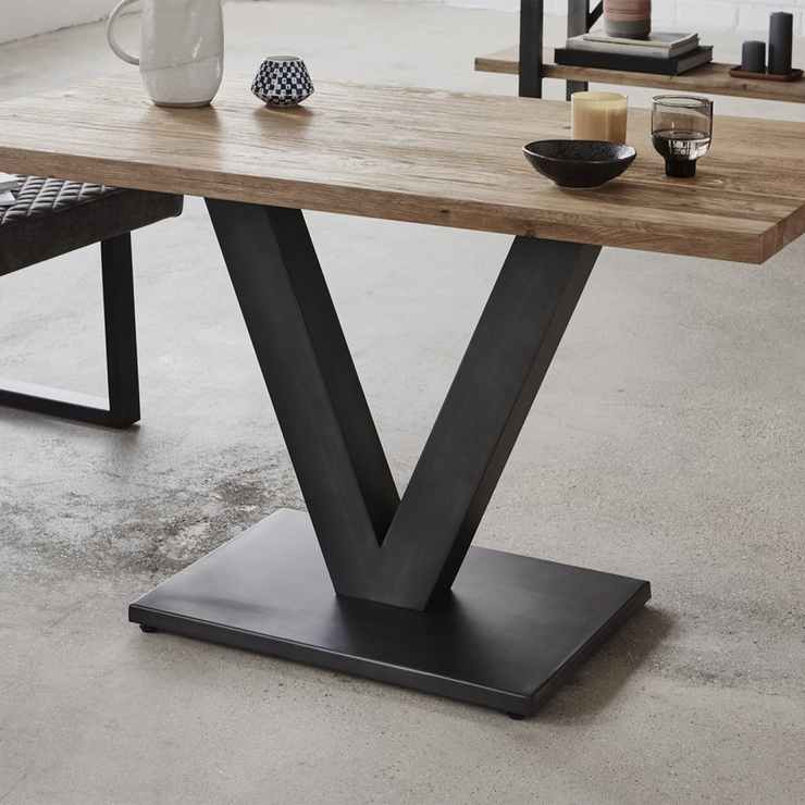 V Wooden Dining Table