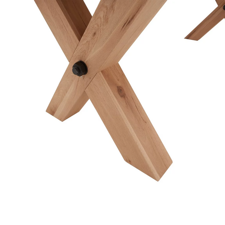2V Cross Style Wooden Dining Table