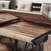 Dual Shade Style Wooden Dining Table