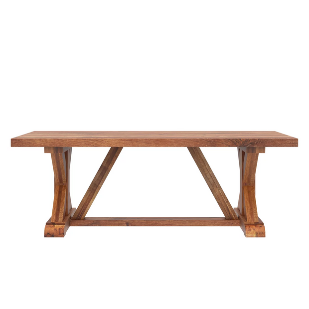 Cross Style Wooden Dining Table