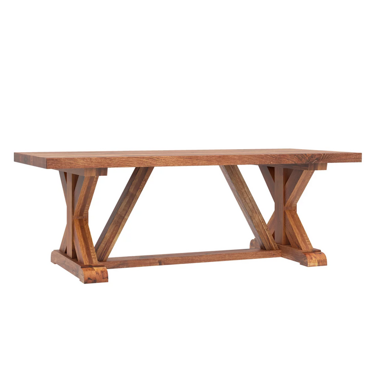 Cross Style Wooden Dining Table