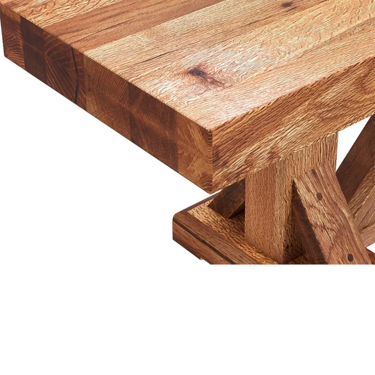 Cross Style Wooden Dining Table