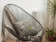 Hexa Flora Hand Embroidered Cushion