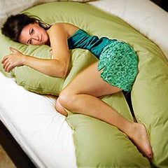 Beige-Coozly U Premium LYTE Pregnancy Body Pillow