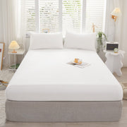 Fitted Cotton Jersey Custom Size BedSheet - White