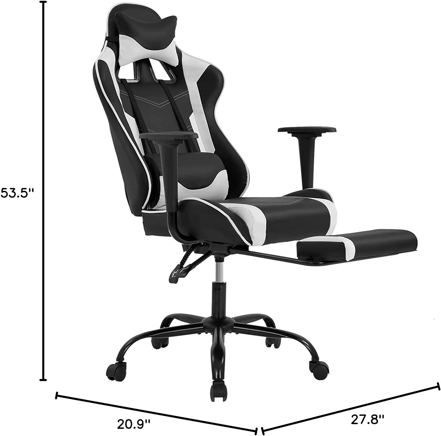 Coozly Video Gaming Chair | Luxury Office Chair | with Footrest