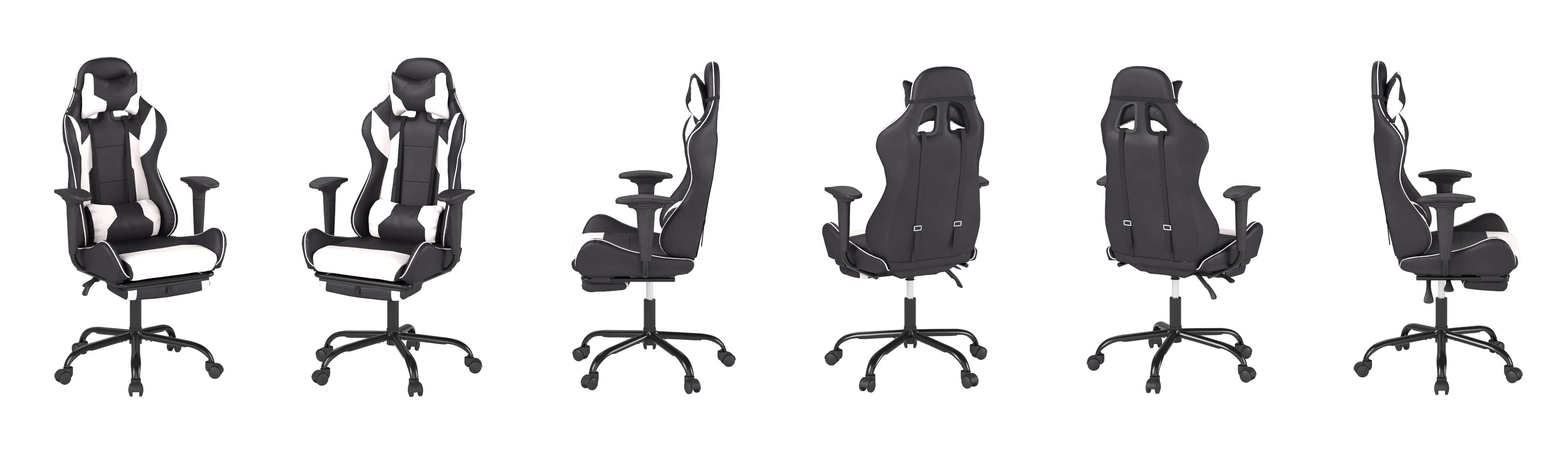 Coozly Video Gaming Chair | Luxury Office Chair | with Footrest